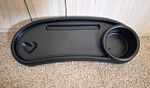 Pushchair/Pram Combo Snack Tray with Cup Holder, Black Universal Style