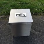 Stainless Steel Milk Box Wall Mount Made O' Metal Outdoor Delivery Protection