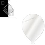 Clear Acrylic Blank Party Balloon shapes - 3mm Cast -multiple sizes & Quantities