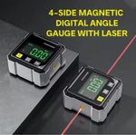 Pocket Magnetic Digital Angle Gauge Finder W/ Laser Inclinometer Level Meter  UK