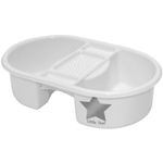 Baby Newborn Bath Bathing Top N Tail Wash Nursery Bowl White Strata Deluxe