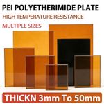 PEI Sheet Polyetherimide Plate CNC 3mm~50mm Thick High Temperature Resistance