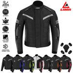 Mens Motorcycle Waterproof Cordura Textile Jacket Motorbike CE Approved Armours