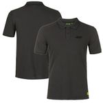 VR46 Men's MotoGP Polo Grey Core Groove Polo Shirt - New
