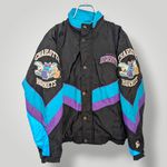 Vintage Charlotte Hornets Starter Jacket Puffer 90s NBA Diamond Collection Large