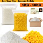 100% Pure Natural Soya Soy Wax Yellow Beeswax Bee Wax Pellets DIY Craft Candles