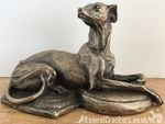 Whippet ornament figurine in Cold Cast Bronze by Harriet Glen quality item boxed