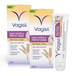 2x Vagisil Daily Soothe & Protect Cream For Women - 30g - Soothes Intimate Itch