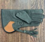 Brand New Falconry short  Glove 2 layers Made In Nubuck leather Size Large 30 CM