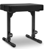 Pyle Adjustable Piano Bench, Keyboard Seat Portable Stool - Non Slip Rubber Feet