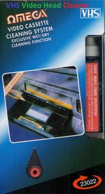 NEW Omega VHS VCR Cassette Tape Video Recorder Head Cleaner System Wet & Dry 