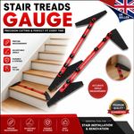 Stair Tread Template Tool Step Measuring Jig Ruler Angle Gauge 10.2-60in Scribe