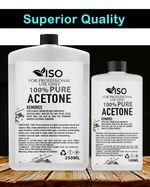 100% Pure Acetone Superior Quality Nail Polish Remover UV/LED GEL Soak Off UK