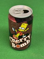 Vintage Cherry Bomb The Simpsons Drink Can Dated 2000 Uk 330ml Soda