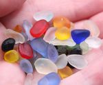 Sea Glass 50 pieces Multicoloured good quality seaglass for jewellery making