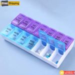 Weekly Pill Organiser Box Daily Medicine Tablet Storage Dispenser 7 Day Night UK