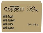 Gourmet Perle Country Medley In Gravy Wet Cat Food Pouches - 96 x 85g