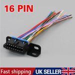 OBD2 Under Dash Mount Socket Plug Connector 16 pin Female Open Prewired OBD UK