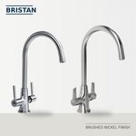 Bristan Brushed Nickel Kitchen Sink Mixer Taps Easyfit Choice Of Styles