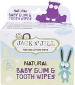 Jack N' Jill Natural Baby Gum & Tooth Wipes - 25 Pcs, Baby Oral Cleaner, Individ