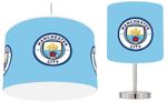 BLUE / WHITE Man City Football Ceiling Light Shade Stick Lamp or Bundle Reusable