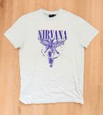 Nirvana Light Blue Crew Neck T-Shirt In Utero Vintage XS