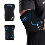 Hustlers Only Elbow Sleeves Weightlifting 7mm Neoprene Compression Elbow Braces