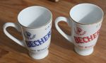 2 x Carlsbrad Bechers small Liqueur porcelain cups shots.