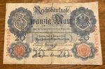 Germany Banknote. 20 Mark. Dated 1914. P46. Collectible Note.