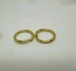 2 x 9ct Yellow Gold 375 7mm Jump Ring Open Jewellery Fastener 7mm Split Ring