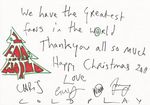 COLDPLAY Signed Christmas Note - Pop / Rock Star Band - preprint