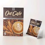 Fitwell Plant Based Organic Oat Instant White Coffee | 12 x 30g | Vegan Coffee