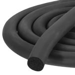 16mm/0.63" Dia x 4 Meter/13.12Ft Long Round EPDM Foam Rubber Weather Seal Strip