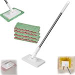 Clamping Dust Mops 360° Rotating Head Automatic Mop Clip Dust Removal