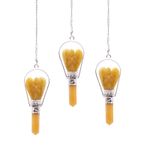Pendule Angel Quartz Jaune - Radiesthésie & Divination