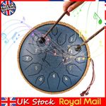 12 Inch D Tone Ethereal Drum 15 Notes D Major Large Ethereal Drum (Navy Blue)