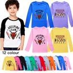 Kids Girls Boys Stranger Story Hellfire Clubs Long Sleeve T-Shirt Top Xmas Gifts
