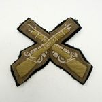 Genuine WW1 Marksmanship Qualification Proficiency Badge Rifle Green Backing