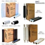 Pallet Wrap Stretch Shrink Clear and Black Wrap Cling Film Standard  Extended UK