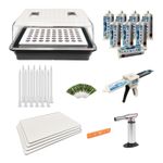 Intermediate A4 Polyurethane Manual Doming Resin Fluid Kit For 3D Sticker Labels