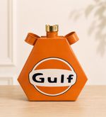 GULF Decorative Oil Jerry Petrol Can with Brass Cap Triangle ,garage tool