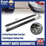3-Piece 3.5 Ton Towing Bar Set - 1.8 Metre Heavy Duty Recovery Pole for Vehicles