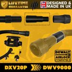 DeWalt DXV20P Vacuum Dust Extractor to DWV9000 Airlock Adapter Connector Coupler