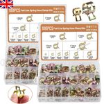 330PCS Spring Hose Clamps Clips for Fuel Hose Line Water Pipe Air Tube Clamps UK