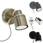 Spotlight Wall Light Fitting Plug In Adjustable Living Room Lights Spot Lights