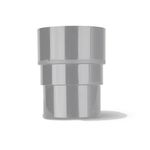 Polypipe RY163G 68mm Round Downpipe to 63mm Downpipe Running Outlet Adaptor Grey