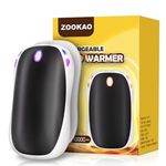 Hand Warmers Rechargeable 2 Pack, 5000mAh Portable Reusable Hand Warmer/Power B