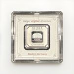 10g Geiger Original Square Silver Bar .999 Fine Silver in Assay Capsule