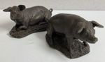 Bronzed Resin Pigs by Alan Maslankowski Heredities