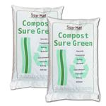 Sun-Mar Compost Sure Peat Moss and Hemp Mix Green Bags, Two 8 Pound Bags